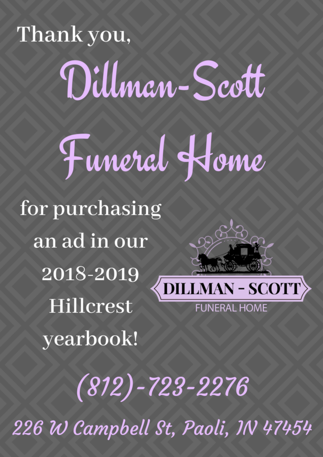 Thank you Dillman-Scott Funeral Home!