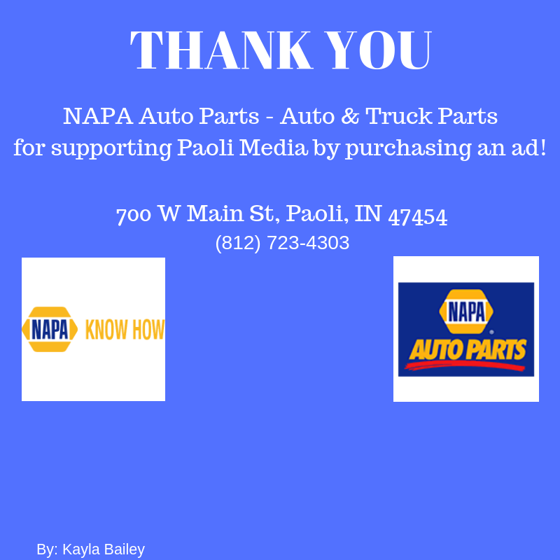 Thank You NAPA Auto Parts