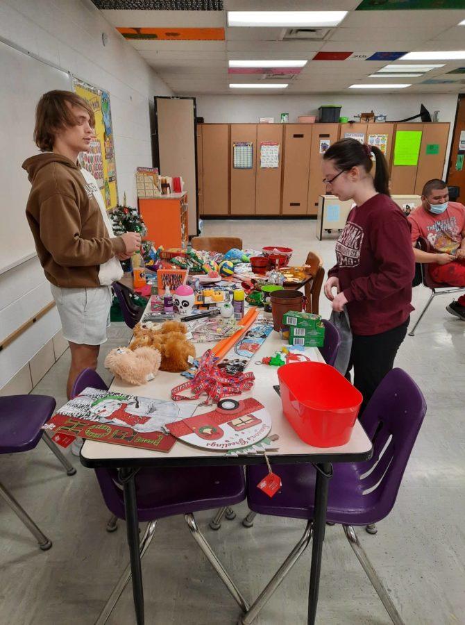 Life Skills Students Work for Classroom Shop