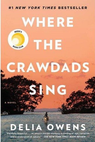 Here is an image of the book "Where the Crawdads Sing", which was published by Delia Owens.