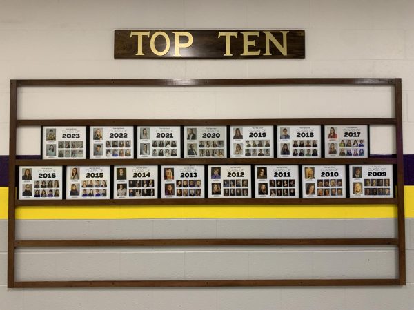 The current Top Ten wall