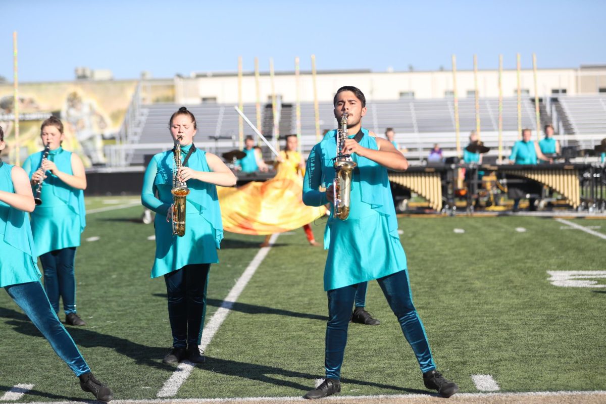 Seniors Christian Longest and Ava Green preform at Jasper contest.