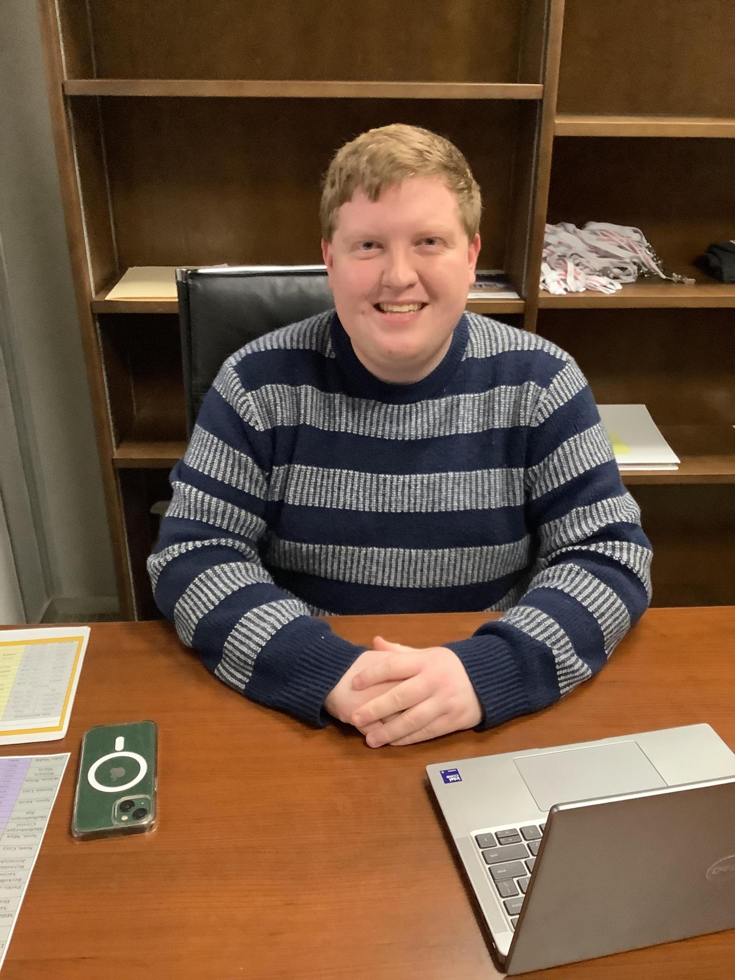 A new addition to the Guidance Staff is College Advisor Aiden Minton.