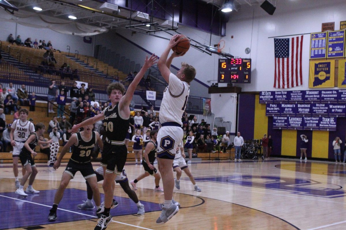 Senior Fletcher Cole goes up for a shot.