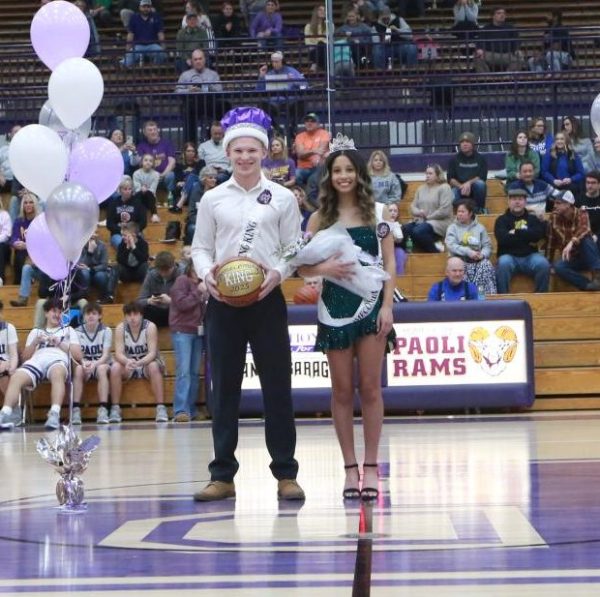 Homecoming Queen Brianna Perry and King Jonny Shellenburger