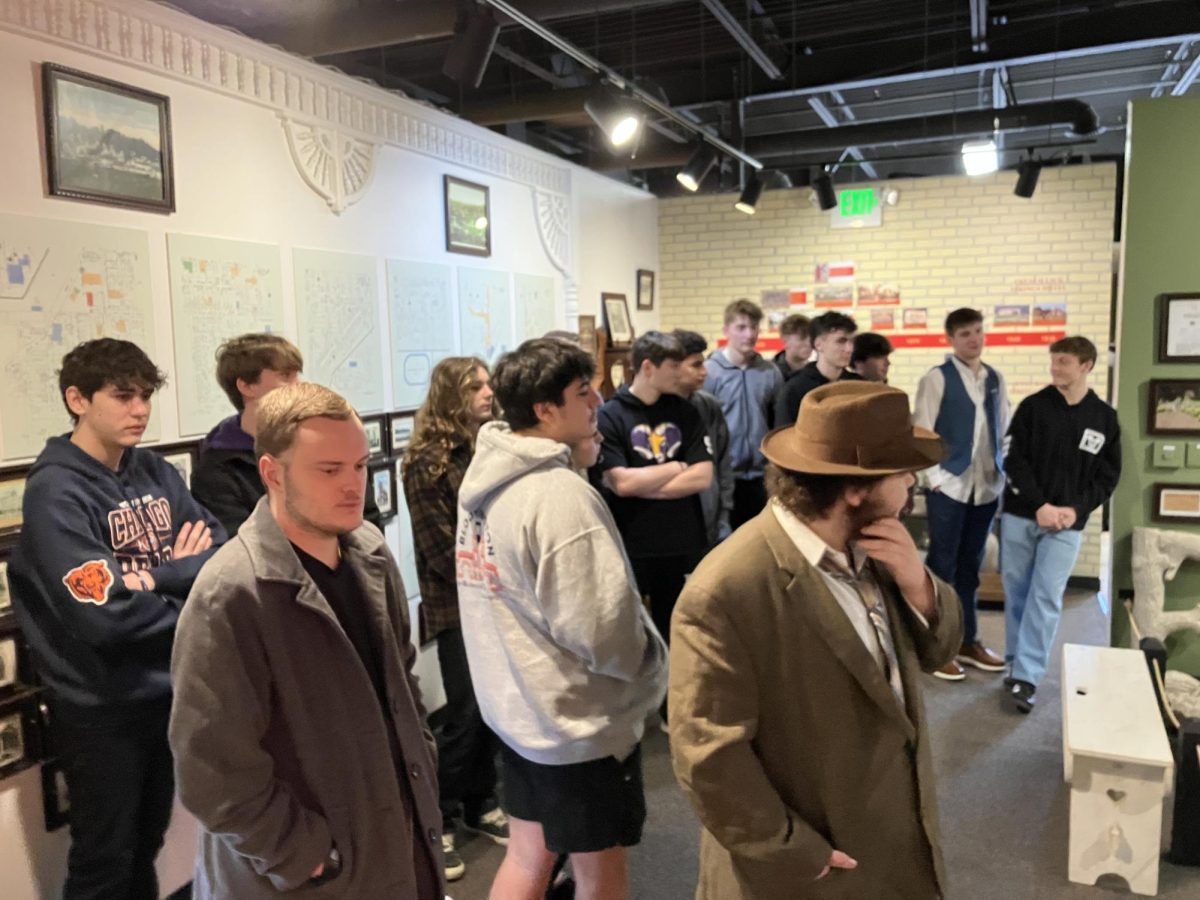 Students on the Gatsby trip visited the French Lick West Baden Museum to learn about the area's history. 