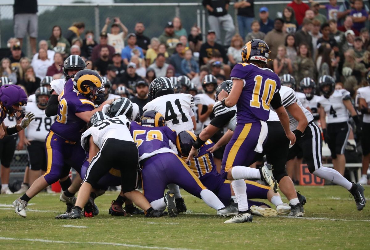The Rams tackle The Hawks.