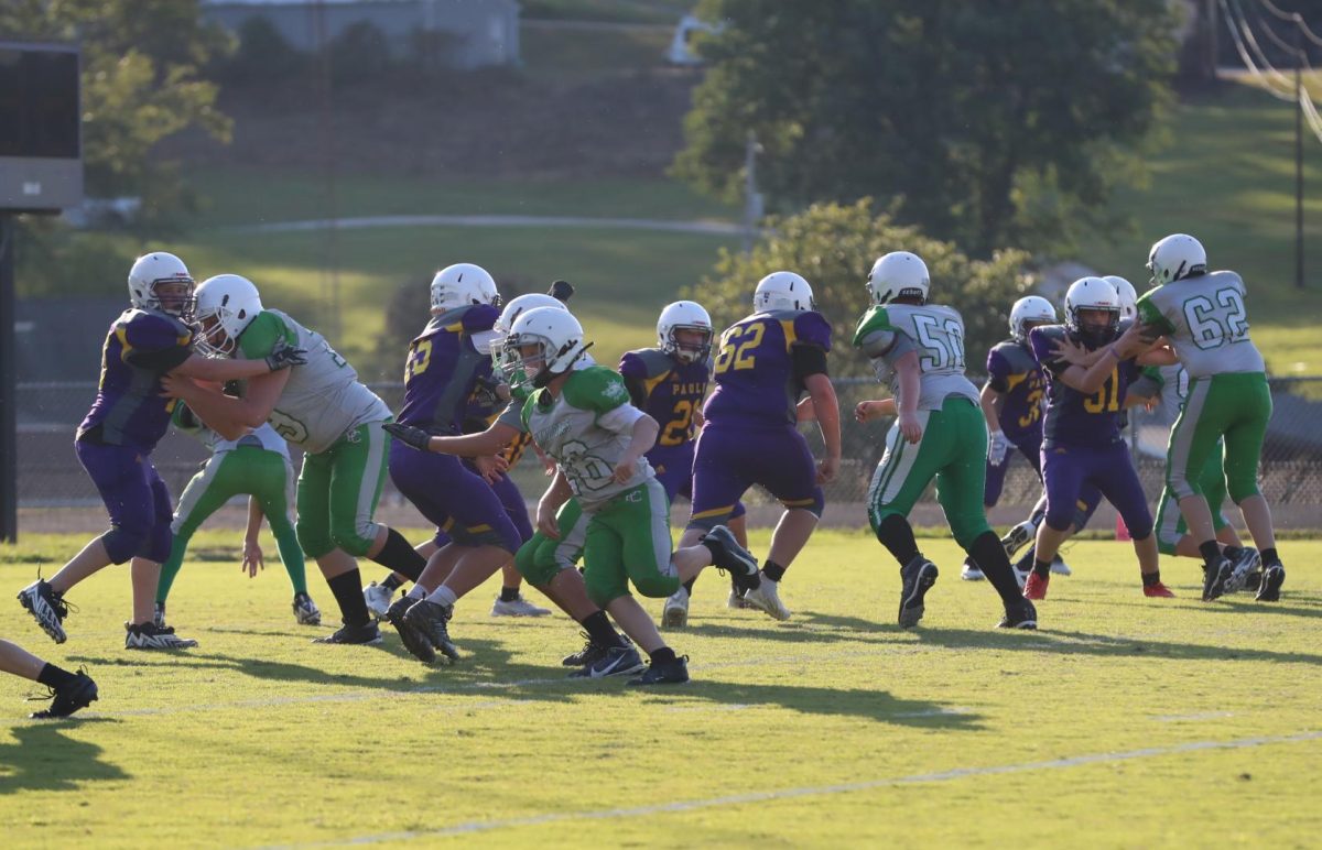 Rams try to prevent their opponents from scoring a touchdown.