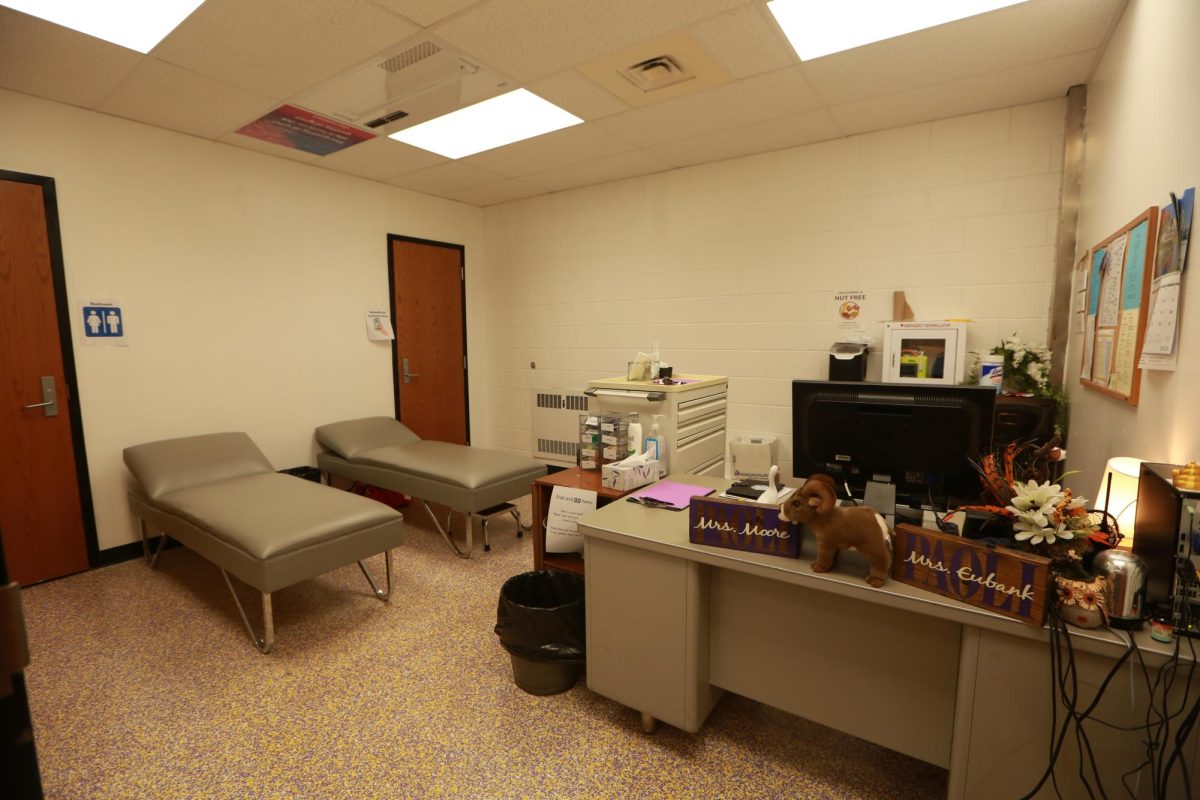 The newly-renovated nurse's office