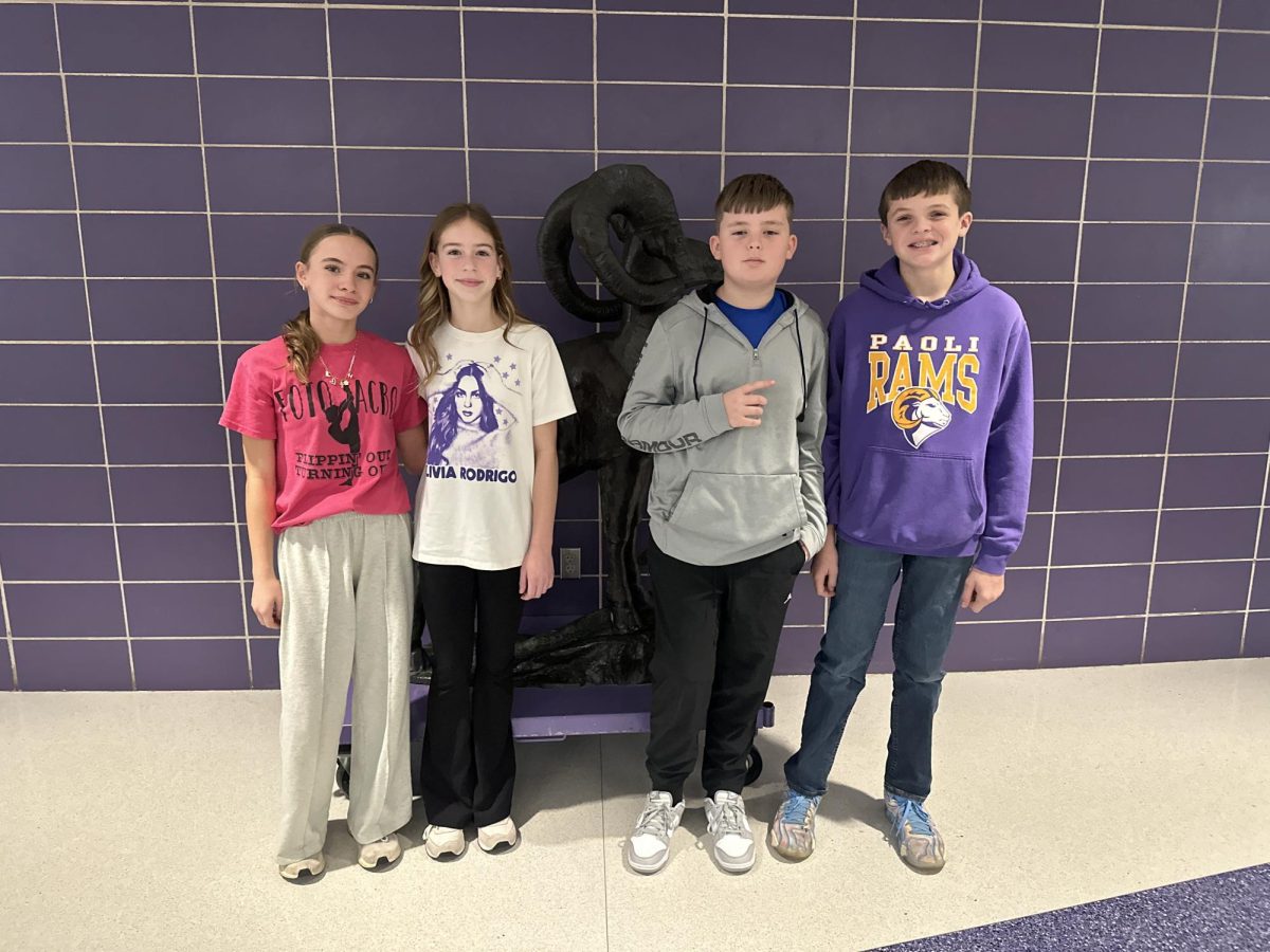 50 States 1st place: Harper Brace, Emma Bradley, Jason Gray, and Eli Shipman.