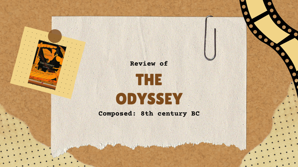Review of The Odyssey by Homer, composed in the 8th century, B.C.