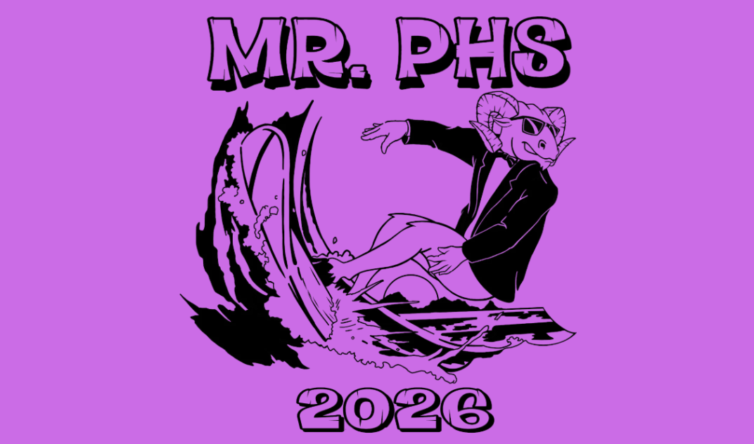 The Mr. PHS logo for 2026, drawn by art teacher Chris Jones.